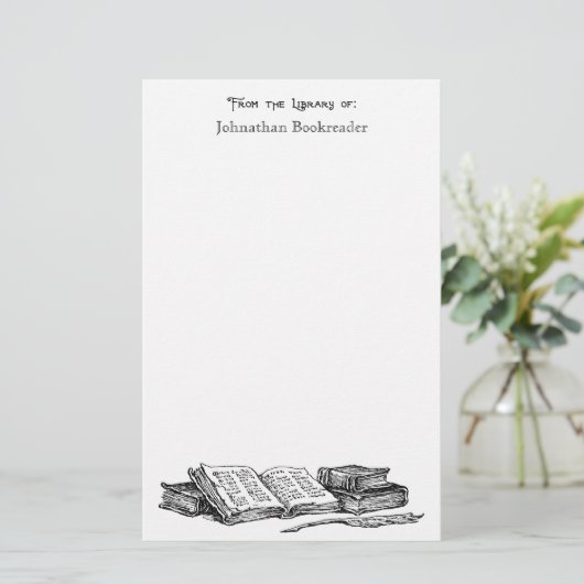 De la bibliothèque des livres anciens papeterie pe (Debout devant)