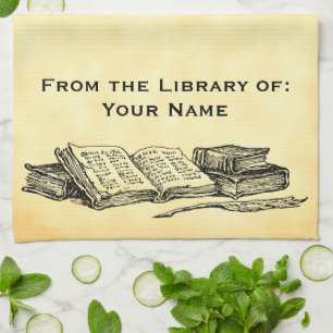 De la bibliothèque des serviettes personnalisées