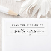 De la Bibliothèque du Étiquette du livre (En situation)