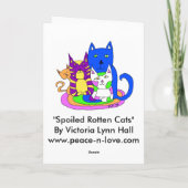 De La Carte De Fête des pères Cats (Dos)