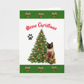 De la carte de Noël du chat (Devant)