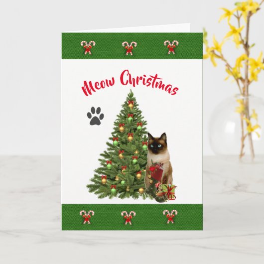 De la carte de Noël du chat (Fleur jaune)