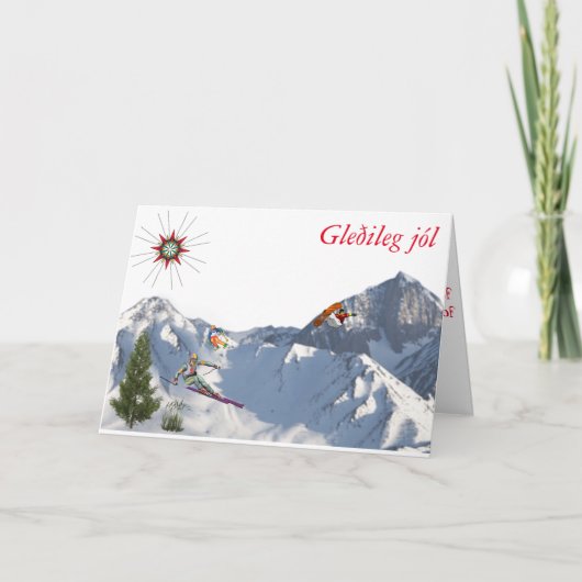 de la carte d'Islande-Noël (Devant)