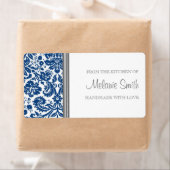 De la cuisine de Étiquette Blue Damask (En situation)