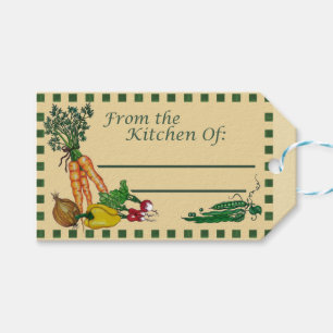 De la cuisine de : Étiquette de cadeau de recette