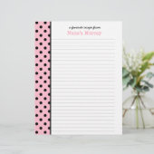 De la cuisine de Nana Polka Dot Page de recette (Debout devant)