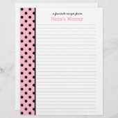 De la cuisine de Nana Polka Dot Page de recette (Devant / Derrière)