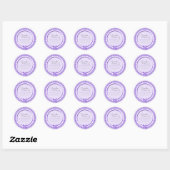 De la cuisine de nom Étiquette violet gris (Feuille)