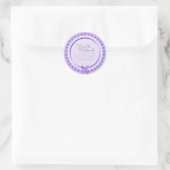 De la cuisine de nom Étiquette violet gris (Sac)