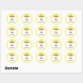 De la cuisine de Red Yellow Custom Stickers (Feuille)
