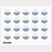 De la cuisine de Sticker Blue Damask (Feuille)