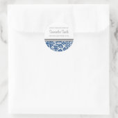 De la cuisine de Sticker Blue Damask (Sac)