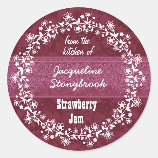 De la cuisine des fleurs Canning Étiquette V12 (Devant)