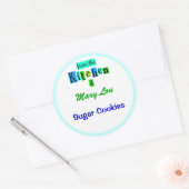 De la cuisine des Stickers Vert Bleu Rétro (Enveloppe)