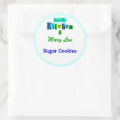 De la cuisine des Stickers Vert Bleu Rétro (Sac)