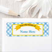 De la cuisine du Étiquette alimentaire - Bleu (En situation)