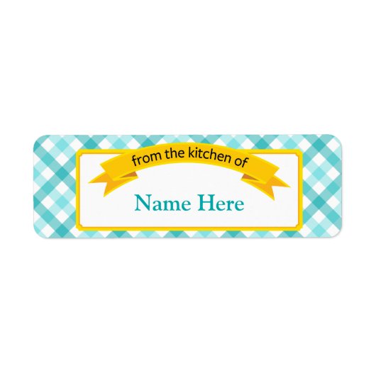 De la cuisine du Étiquette alimentaire - Turquoise (Devant)