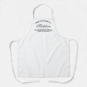 De la cuisine du tablier à rouleau à cuisson blanc (Recto)