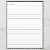 De La Cuisine | Page Recette de plaid gris noir (Dos)