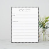 De La Cuisine | Page Recette de plaid gris noir (Debout devant)