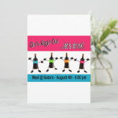 De la fille de la nuit invitation (Debout devant)