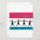 De la fille de la nuit invitation (Devant / Derrière)