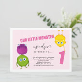 De la fille du monstre ?ère invitation de fête (Debout devant)