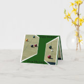 De La Gang, Pelouse Bowls Petite Carte Anniversair (Fleur jaune)