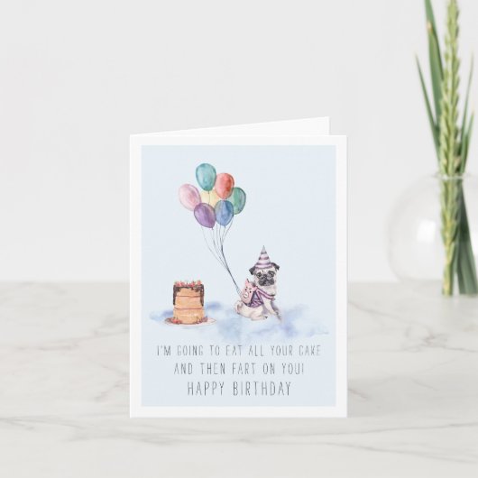 De la part du chien | Carte d'anniversaire de carl (Devant)