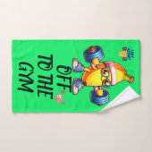 De la salle de fitness, monogrammed | (Serviette à main)