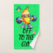 De la salle de fitness, monogrammed | (Serviette à main)