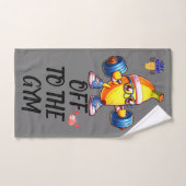 De la salle de fitness, monogrammed | (Serviette à main)