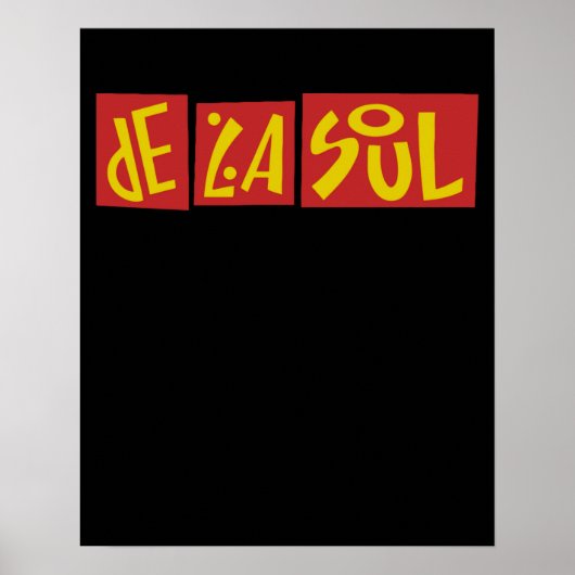 De La Soul Typografie Poster (Voorkant)