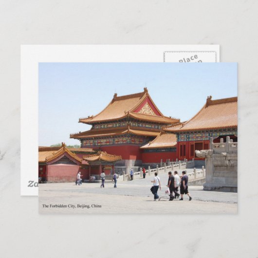 De la ville interdite - carte postale (Devant / Derrière)