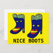 De laarzen van Nice Briefkaart (Voorkant / Achterkant)
