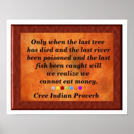 De laatste boom poster (Voorkant)