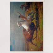 De laatste buffel, Albert Bierstadt Legpuzzel (Verticaal)