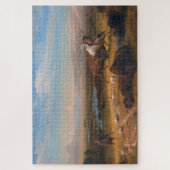 De laatste buffel, Albert Bierstadt Legpuzzel (Verticaal)