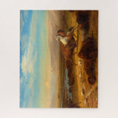 De laatste buffel van Albert Bierstadt Legpuzzel (Verticaal)