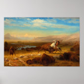 De laatste buffel van Albert Bierstadt Poster (Voorkant)