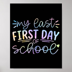De laatste dag van het schooljaar is de pensioneri poster