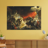 De laatste dag van Pompeii door Karl Briullov Vesu Canvas Afdruk (Insitu (Woonkamer))