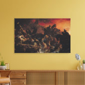 De laatste dagen van Pompeii Canvas Afdruk (Insitu (Woonkamer))