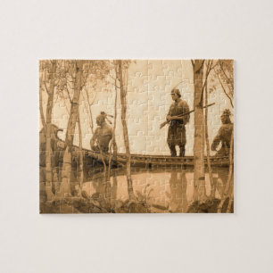 De laatste der Mohikanen door Newell Convers Wyeth Legpuzzel