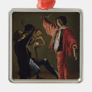 De laatste druppel bier voordat het feest eindigt metalen ornament