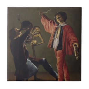 De laatste druppel bier voordat het feest eindigt tegeltje