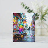 De laatste druppel van Neon Briefkaart (Staand voorkant)