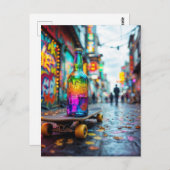 De laatste druppel van Neon Briefkaart (Voorkant / Achterkant)