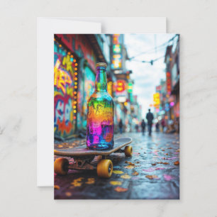 De laatste druppel van Neon Briefkaart