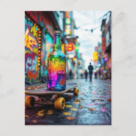 De laatste druppel van Neon Briefkaart (Voorkant)